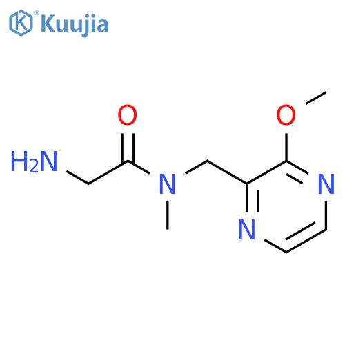 2-Amino-N-(3-methoxy-pyrazin-2-ylmethyl)-N-methyl-acetamide structure