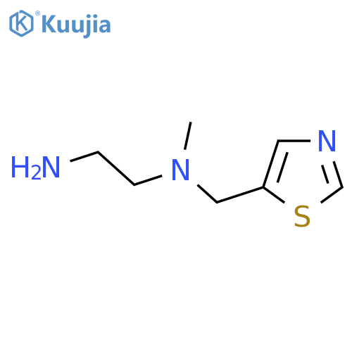 N*1*-Methyl-N*1*-thiazol-5-ylmethyl-ethane-1,2-diamine structure