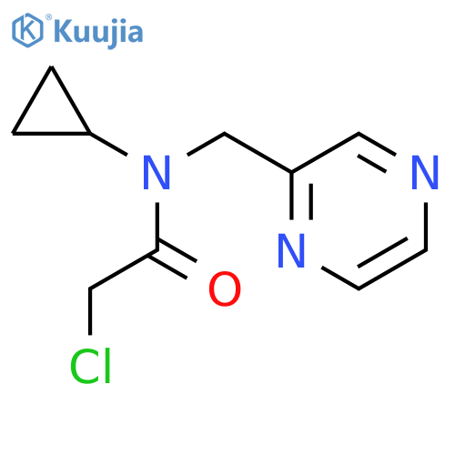 2-Chloro-N-cyclopropyl-N-pyrazin-2-ylmethyl-acetamide structure