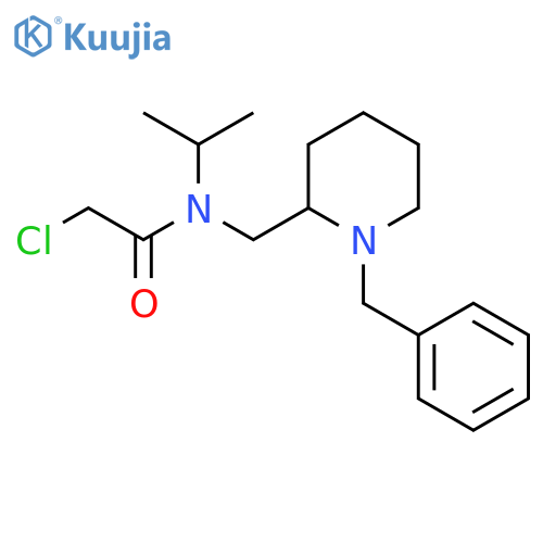 N-(1-Benzyl-piperidin-2-ylmethyl)-2-chloro-N-isopropyl-acetamide structure