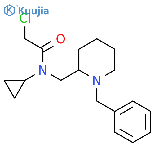 N-(1-Benzyl-piperidin-2-ylmethyl)-2-chloro-N-cyclopropyl-acetamide structure