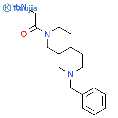 2-Amino-N-(1-benzyl-piperidin-3-ylmethyl)-N-isopropyl-acetamide structure