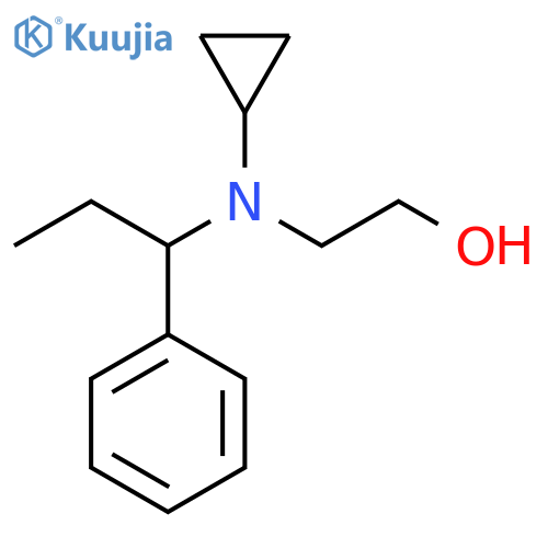 2-[Cyclopropyl-(1-phenyl-propyl)-amino]-ethanol structure