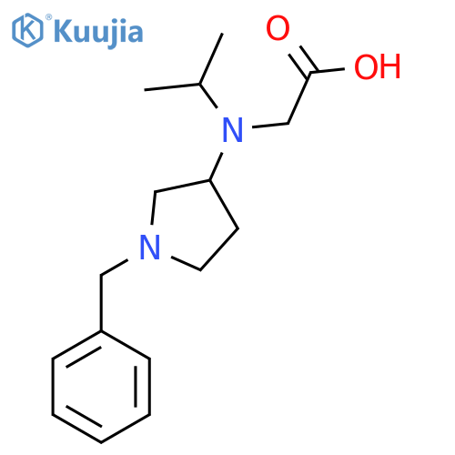 [(1-Benzyl-pyrrolidin-3-yl)-isopropyl-amino]-acetic acid structure