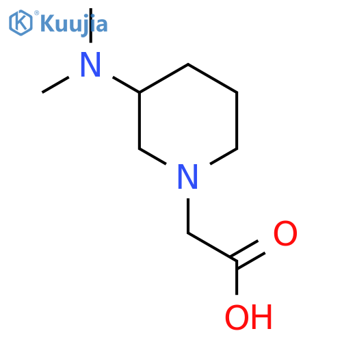 2-[3-(dimethylamino)piperidin-1-yl]acetic acid structure