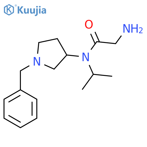 2-Amino-N-(1-benzyl-pyrrolidin-3-yl)-N-isopropyl-acetamide structure