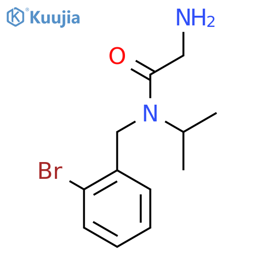 2-Amino-N-(2-bromo-benzyl)-N-isopropyl-acetamide structure