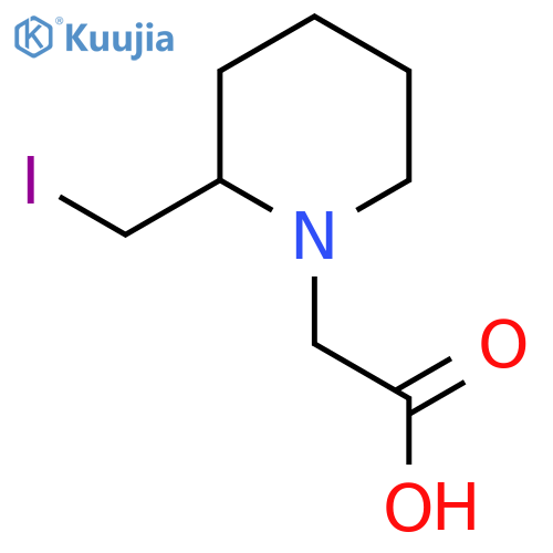 (2-Iodomethyl-piperidin-1-yl)-acetic acid structure
