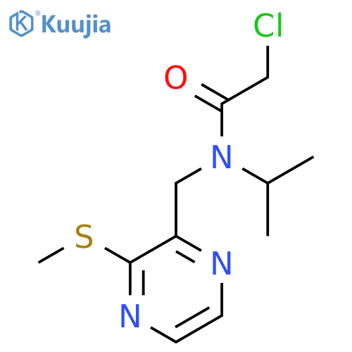 2-Chloro-N-isopropyl-N-(3-methylsulfanyl-pyrazin-2-ylmethyl)-acetamide structure