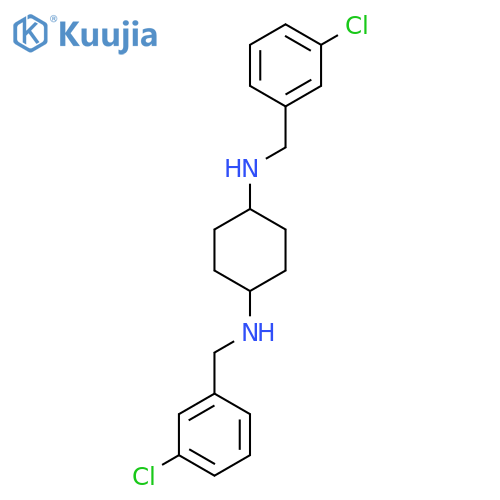 N1,N4-Bis(3-chlorobenzyl)cyclohexane-1,4-diamine structure