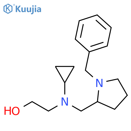 2-[(1-Benzyl-pyrrolidin-2-ylmethyl)-cyclopropyl-amino]-ethanol structure