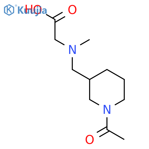 [(1-Acetyl-piperidin-3-ylmethyl)-methyl-amino]-acetic acid structure