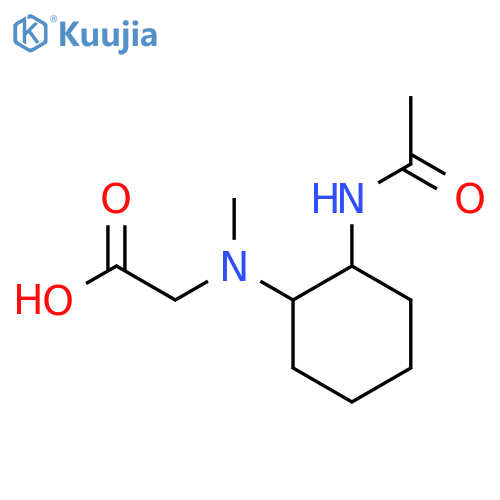 [(2-Acetylamino-cyclohexyl)-methyl-amino]-acetic acid structure