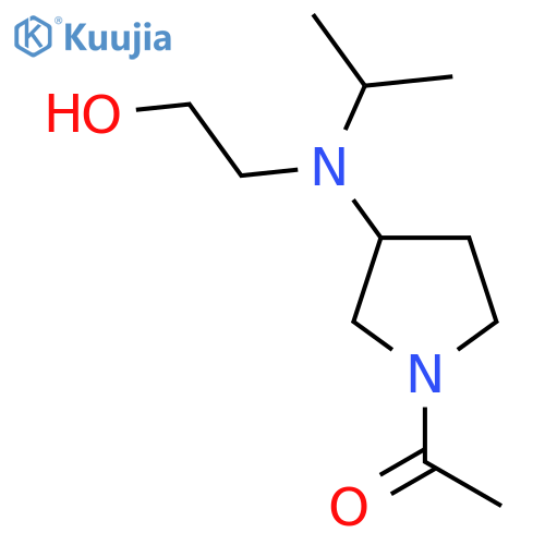 1-{3-[(2-Hydroxy-ethyl)-isopropyl-amino]-pyrrolidin-1-yl}-ethanone structure
