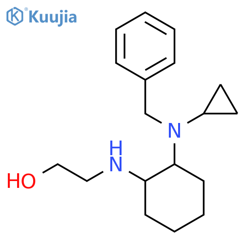 2-[2-(Benzyl-cyclopropyl-amino)-cyclohexylamino]-ethanol structure
