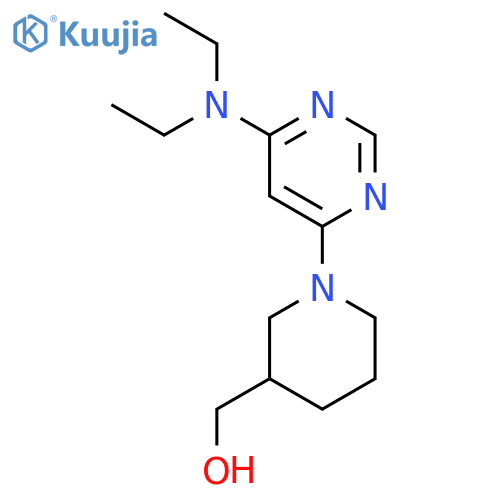 (1-(6-(Diethylamino)pyrimidin-4-yl)piperidin-3-yl)methanol structure