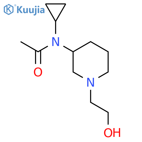 N-Cyclopropyl-N-[1-(2-hydroxy-ethyl)-piperidin-3-yl]-acetamide structure