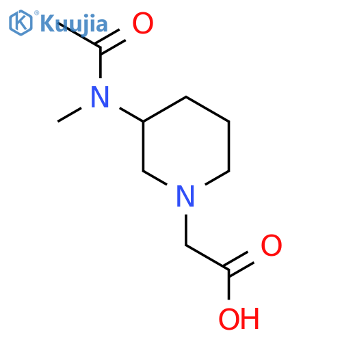 [3-(Acetyl-methyl-amino)-piperidin-1-yl]-acetic acid structure