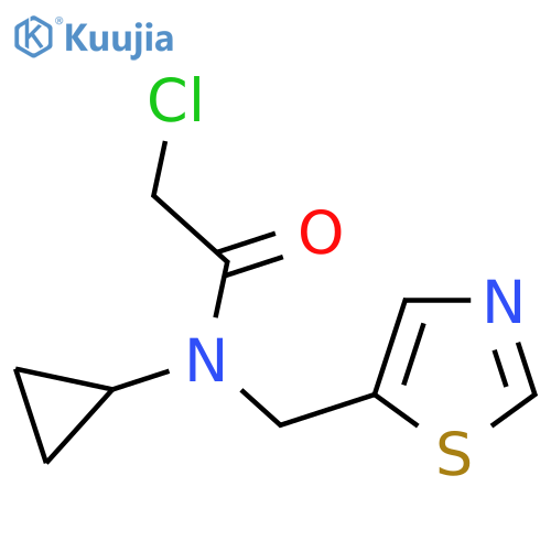 2-Chloro-N-cyclopropyl-N-thiazol-5-ylmethyl-acetamide structure
