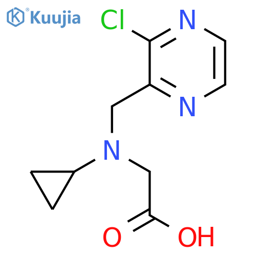 [(3-Chloro-pyrazin-2-ylmethyl)-cyclopropyl-amino]-acetic acid structure
