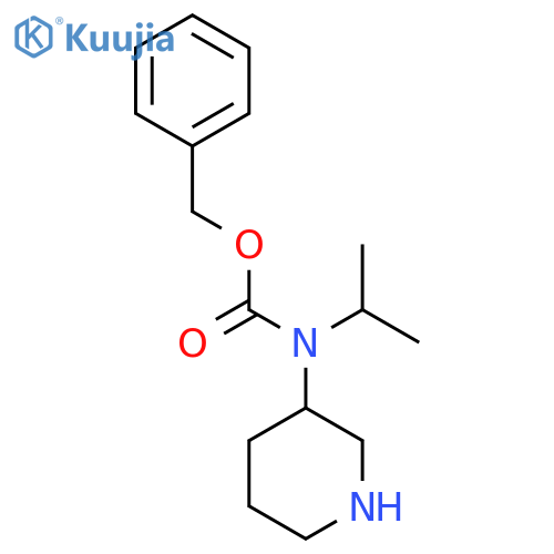 Isopropyl-piperidin-3-yl-carbamic acid benzyl ester structure
