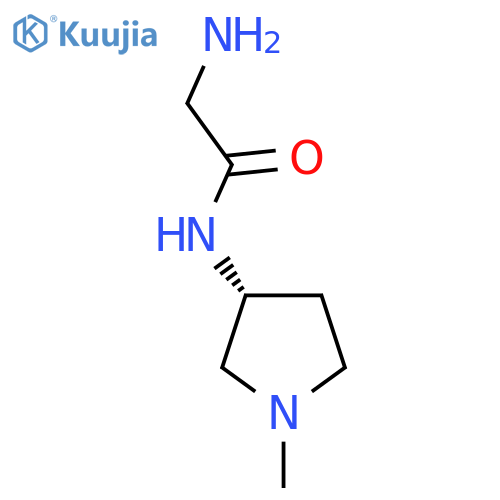 2-Amino-N-((R)-1-methyl-pyrrolidin-3-yl)-acetamide structure