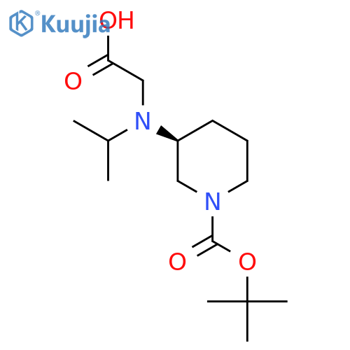 (S)-3-(Carboxymethyl-isopropyl-amino)-piperidine-1-carboxylic acid tert-butyl ester structure