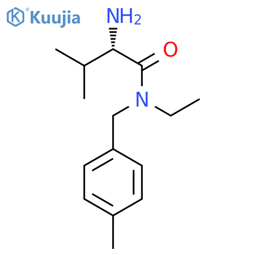 (S)-2-Amino-N-ethyl-3-methyl-N-(4-methyl-benzyl)-butyramide structure