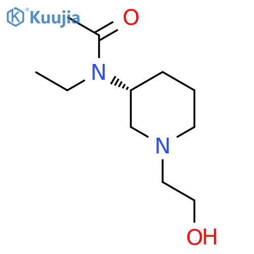 N-Ethyl-N-[(R)-1-(2-hydroxy-ethyl)-piperidin-3-yl]-acetamide structure