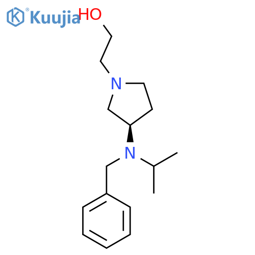 2-[(R)-3-(Benzyl-isopropyl-amino)-pyrrolidin-1-yl]-ethanol structure