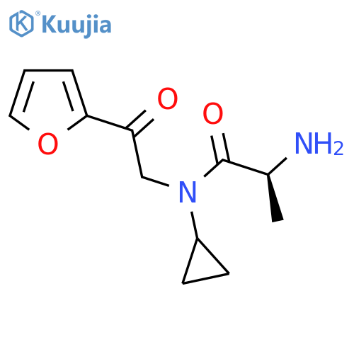 (S)-2-Amino-N-cyclopropyl-N-(2-furan-2-yl-2-oxo-ethyl)-propionamide structure