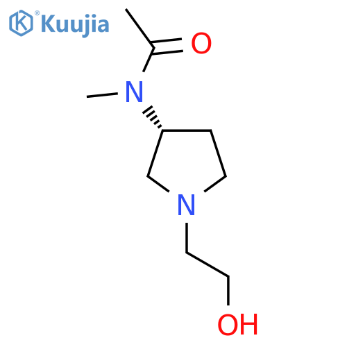 N-[(R)-1-(2-Hydroxy-ethyl)-pyrrolidin-3-yl]-N-methyl-acetamide structure