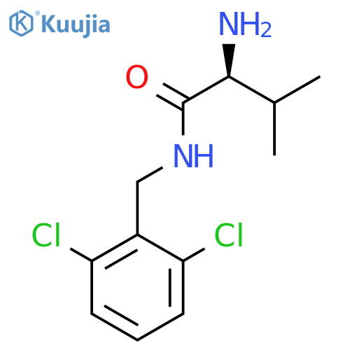 (S)-2-Amino-N-(2,6-dichloro-benzyl)-3-methyl-butyramide structure