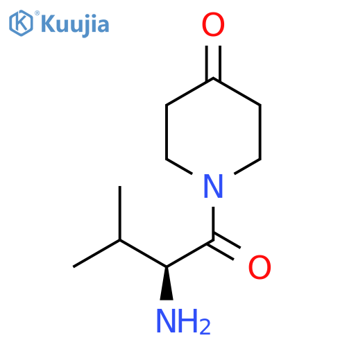 1-((S)-2-Amino-3-methyl-butyryl)-piperidin-4-one structure
