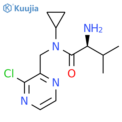 (S)-2-Amino-N-(3-chloro-pyrazin-2-ylmethyl)-N-cyclopropyl-3-methyl-butyramide structure