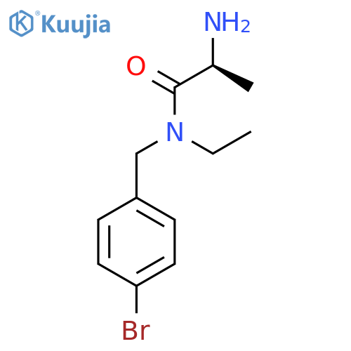 (S)-2-Amino-N-(4-bromo-benzyl)-N-ethyl-propionamide structure