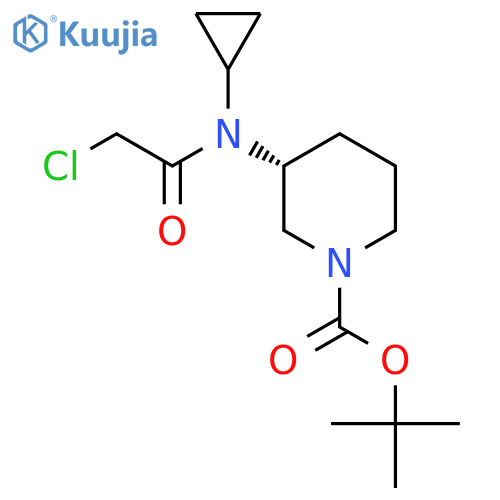 (R)-3-[(2-Chloro-acetyl)-cyclopropyl-amino]-piperidine-1-carboxylic acid tert-butyl ester structure