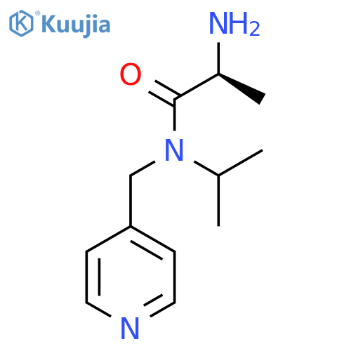 (S)-2-Amino-N-isopropyl-N-pyridin-4-ylmethyl-propionamide structure