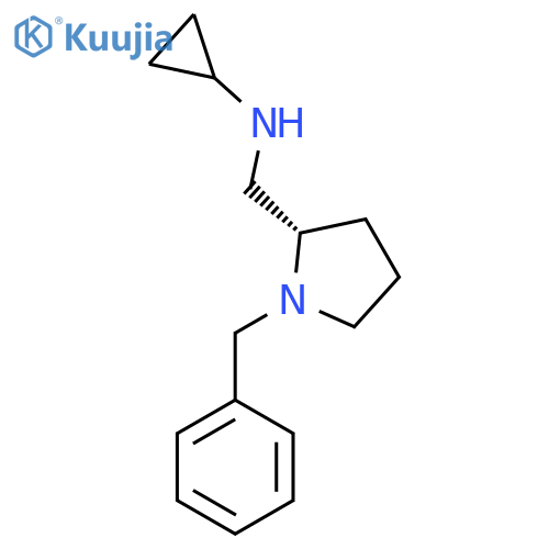 ((S)-1-Benzyl-pyrrolidin-2-ylmethyl)-cyclopropyl-amine structure