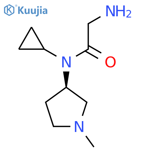 2-Amino-N-cyclopropyl-N-((R)-1-methyl-pyrrolidin-3-yl)-acetamide structure