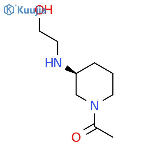 1-[(S)-3-(2-Hydroxy-ethylamino)-piperidin-1-yl]-ethanone structure