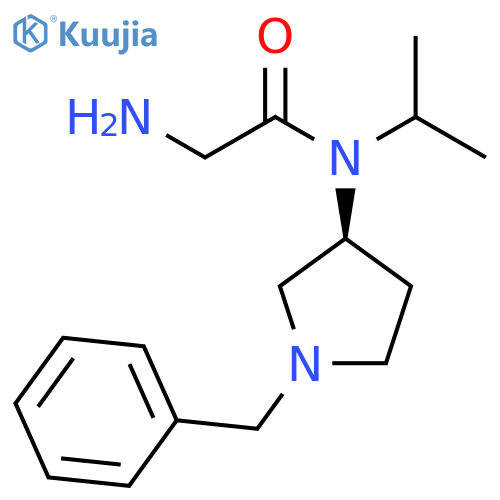2-AMino-N-((S)-1-benzyl-pyrrolidin-3-yl)-N-isopropyl-acetaMide structure