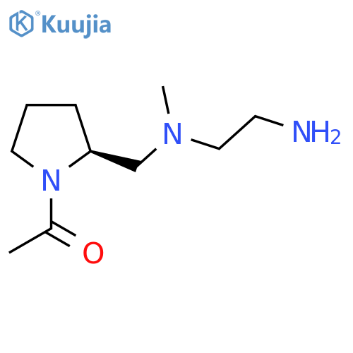 1-((S)-2-{[(2-Amino-ethyl)-methyl-amino]-methyl}-pyrrolidin-1-yl)-ethanone structure