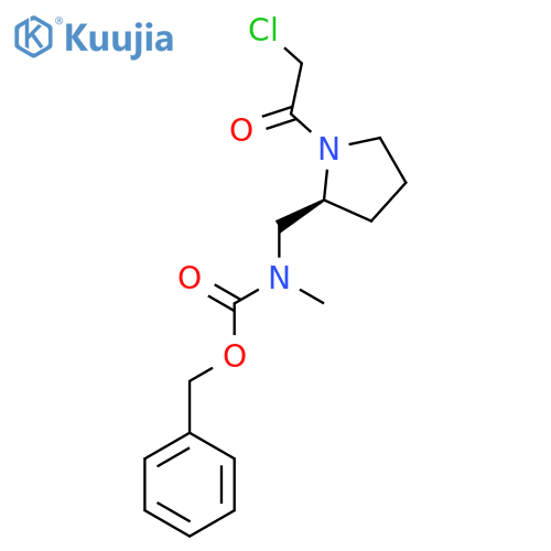 [(S)-1-(2-Chloro-acetyl)-pyrrolidin-2-ylmethyl]-methyl-carbamic acid benzyl ester structure