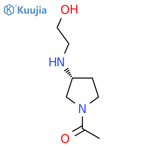 1-[(R)-3-(2-Hydroxy-ethylamino)-pyrrolidin-1-yl]-ethanone structure
