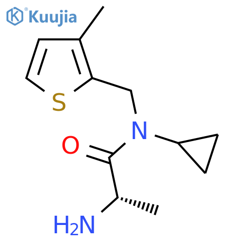 (S)-2-Amino-N-cyclopropyl-N-(3-methyl-thiophen-2-ylmethyl)-propionamide structure