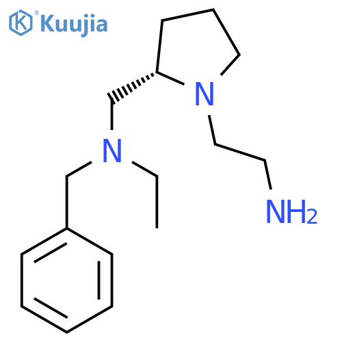2-{(S)-2-[(Benzyl-ethyl-amino)-methyl]-pyrrolidin-1-yl}-ethylamine structure