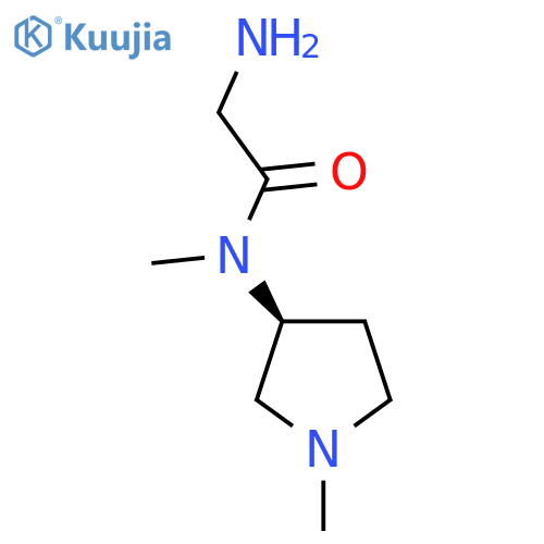 2-Amino-N-methyl-N-((S)-1-methyl-pyrrolidin-3-yl)-acetamide structure