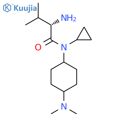 (S)-2-Amino-N-cyclopropyl-N-(4-dimethylamino-cyclohexyl)-3-methyl-butyramide structure