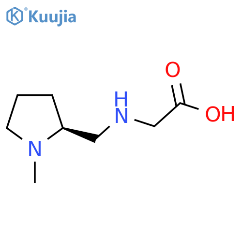 [((S)-1-Methyl-pyrrolidin-2-ylmethyl)-amino]-acetic acid structure